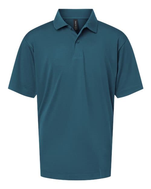 Youth Pro-Lock Performance Polo — Atlantic Blue