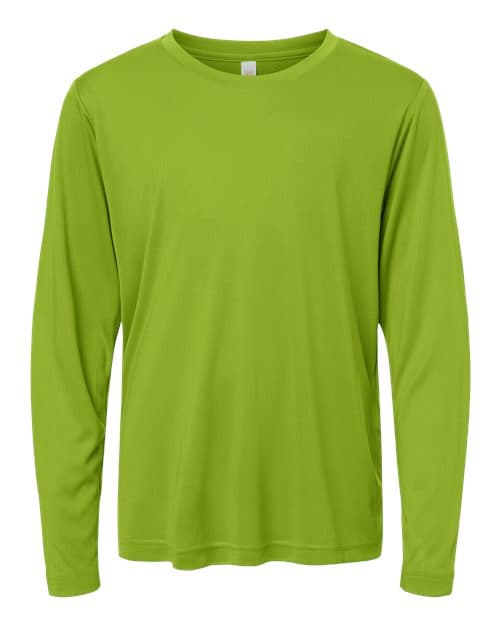 Youth Capital Performance Long Sleeve T-Shirt — Acid Green