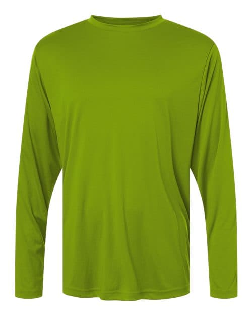 Unisex Capital Long Sleeve Performance T-Shirt — Acid Green