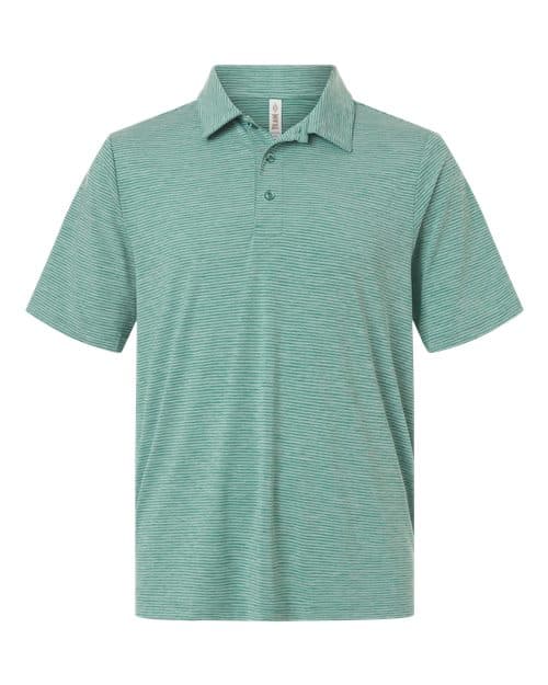Men's Relay Heathered Stripe Polo
