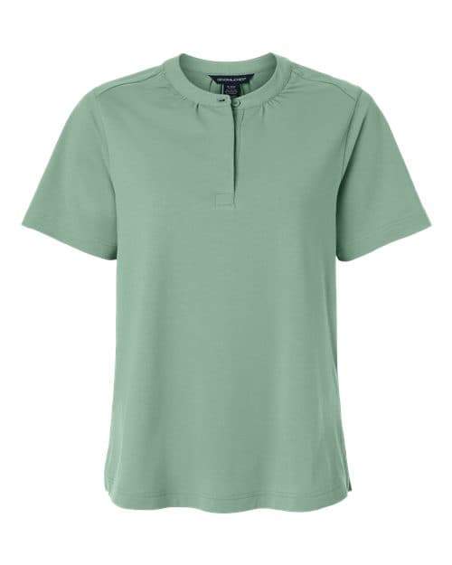 Women's Seaton Pebble Textured Polo — Balsam Green