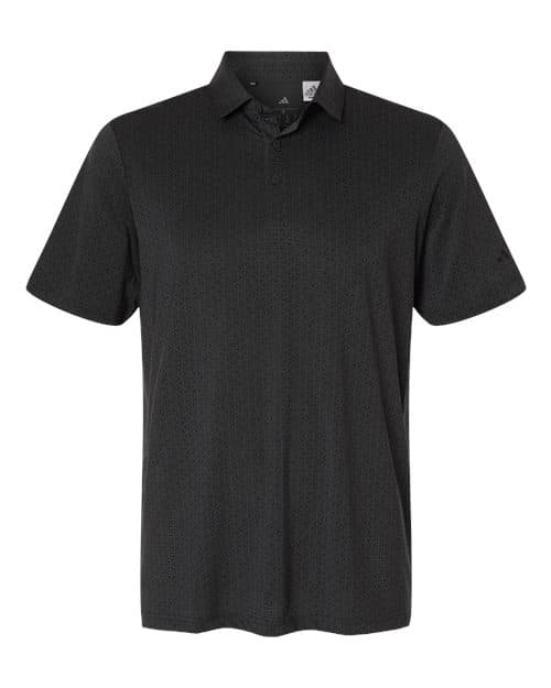 Men's Ultimate365 Mesh Tango Print Climacool Polo — Black/ Carbon