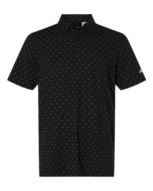 Men's Ultimate365 Micro Print Polo — Black