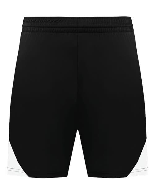 Men's Step-Back Basketball Shorts — Black/ White