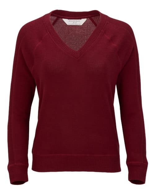 Women's Cuddle V-Neck Pullover — Mantra Red