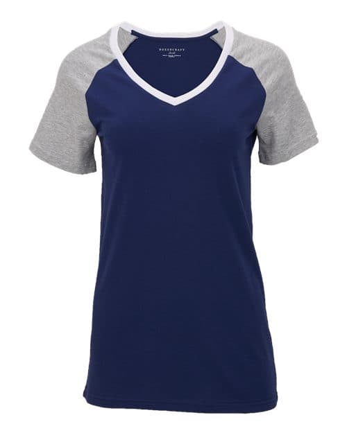 Women's Colorblocked V-Neck T-Shirt