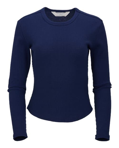 Women's Waffle Knit Baby Long Sleeve T-Shirt