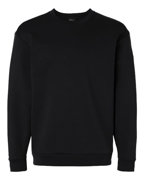Men's Fleece Crewneck Sweatshirt — Black/ White