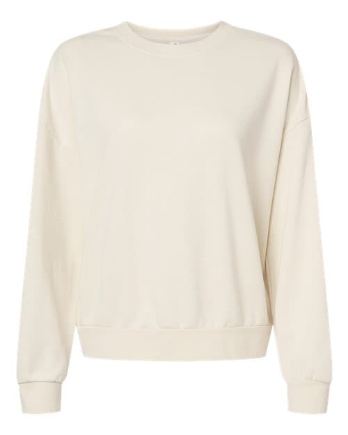 Women's California Wave Wash Sunday Crewneck Sweatshirt — Bone