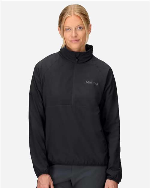 Women's Aerothermal Soft Shell Quarter-Zip Pullover — Black