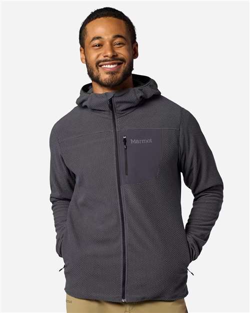 Men's Air Fleece Hooded Jacket — Blackened