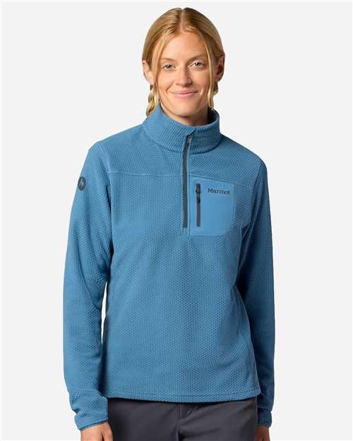 Women's Air Fleece Quarter-Zip Pullover — Summer Storm