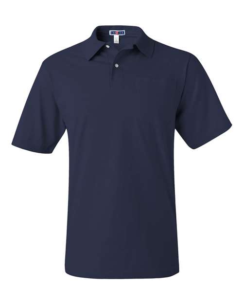 Men's SpotShield® 50/50 Polo with Pocket — J. Navy