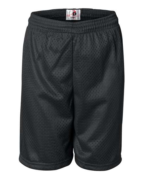Youth Pro Mesh 6" Shorts — Black