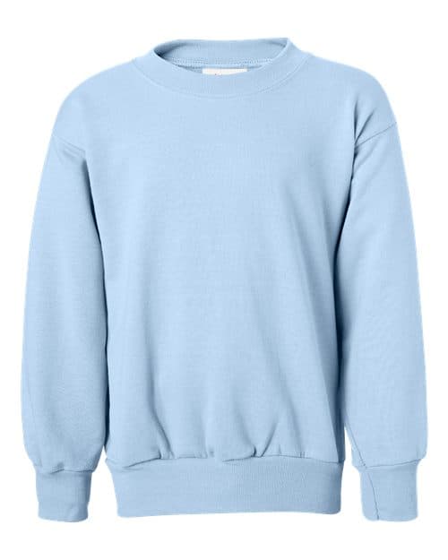 Youth EcoSmart® Crewneck Sweatshirt — Light Blue