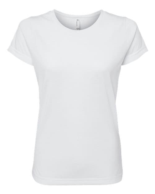 Women's Polyester Sublimation Tee — White