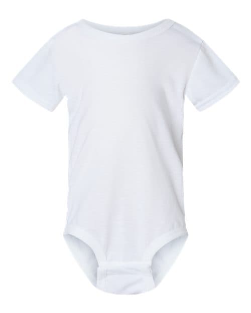Infant Polyester Sublimation Bodysuit — White
