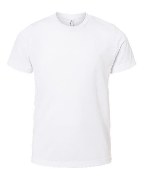 Youth Polyester Sublimation Tee — White