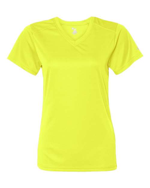 Women’s B-Core V-Neck T-Shirt — Safety Yellow