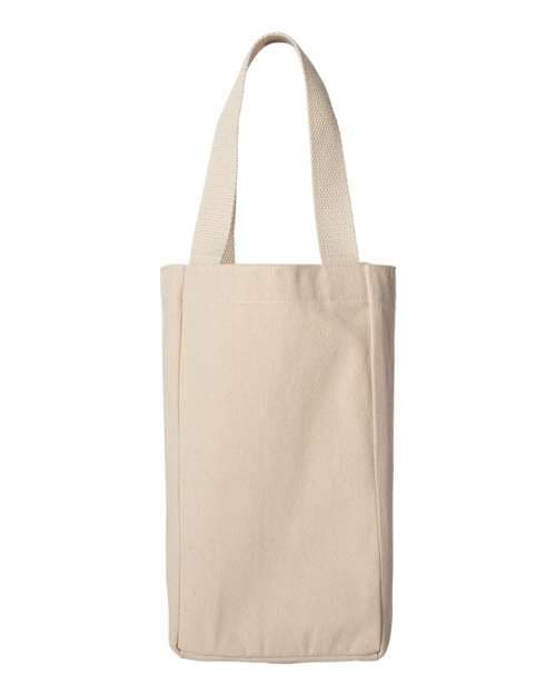 Double Bottle Wine Tote — Natural