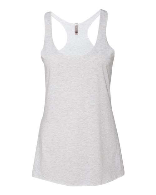 Women’s Triblend Racerback Tank — Heather White