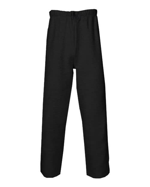 Youth Open-Bottom Sweatpants — Black