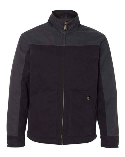 Men's Tall Horizon Two-Tone Boulder Cloth™ Canvas Jacket — Black/ Charcoal