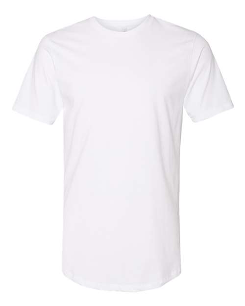 Men's Cotton Long Body T-Shirt — White