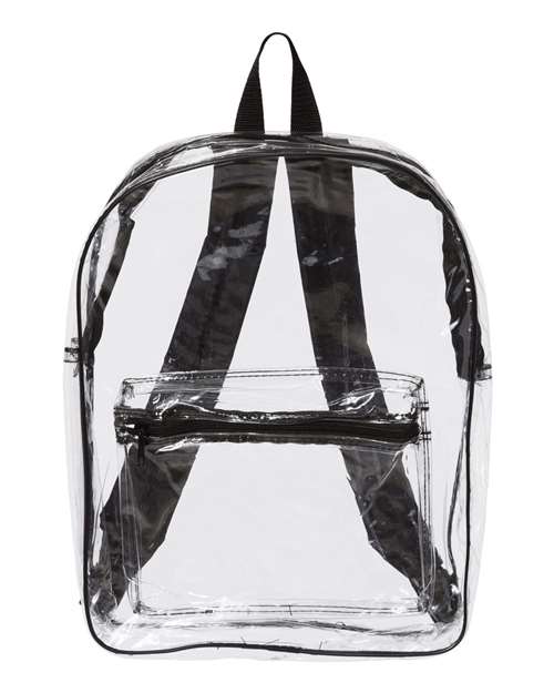 Clear PVC Backpack — Black