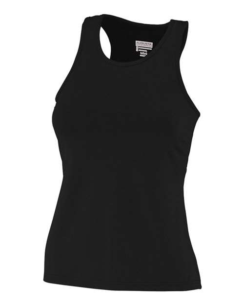 Women's Solid Racerback Tank Top — Black