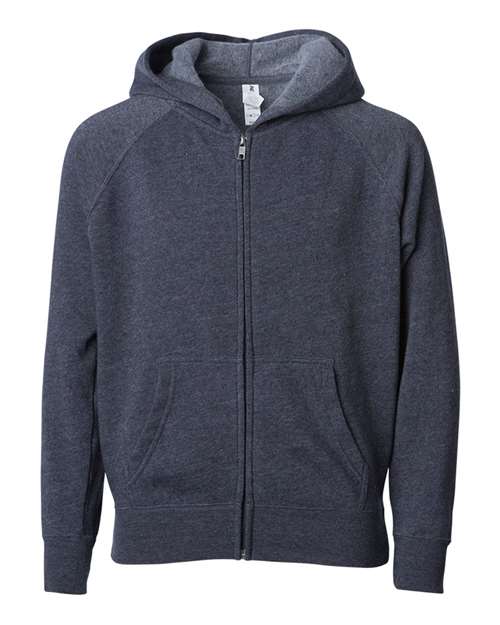 Youth Lightweight Special Blend Raglan Zip Hood — Midnight