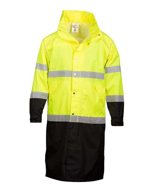 Unisex Premium Brilliant Series® Long Rain Coat — Lime