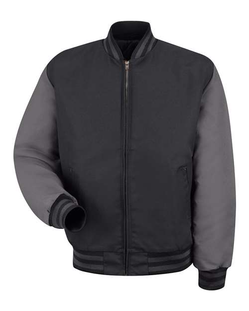 Men's Tall Duo-Tone Team Jacket — Black/ Charcoal