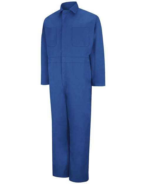 Men's Tall Twill Action Back Coverall — Electric Blue