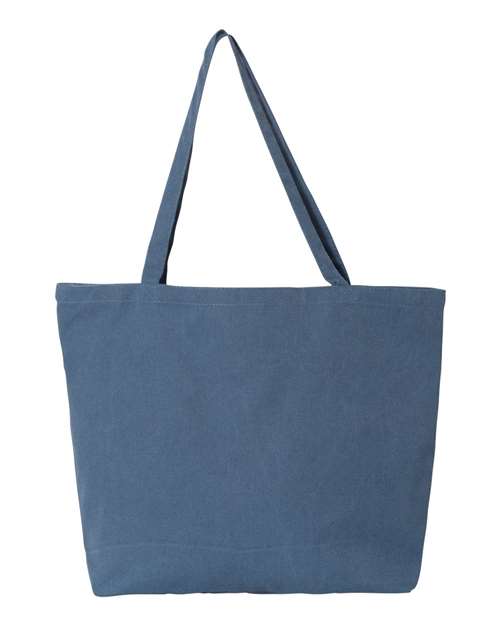Seaside Pigment-Dyed Large Tote — Blue Jean