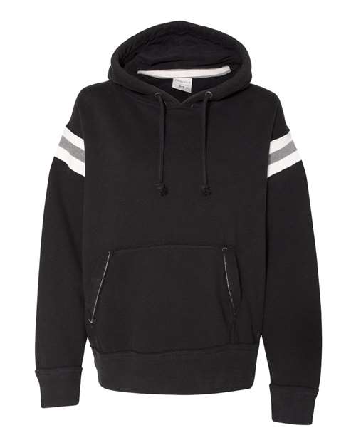Men's Vintage Athletic Hooded Sweatshirt — Black