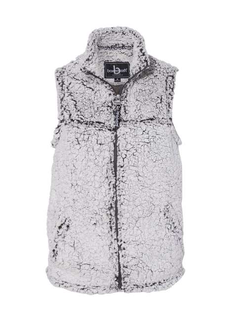 Women’s Sherpa Full-Zip Vest — Frosty Grey