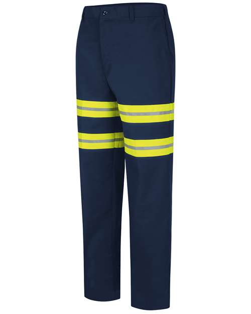 Men's Enhanced Visibility Dura-Kap® Industrial Pants — Navy - 37 Unhemmed