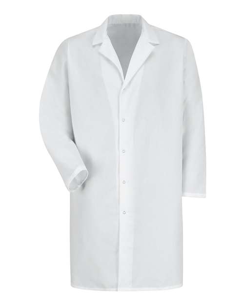 Unisex Lab Coat with Gripper — White