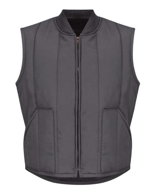 Men's Tall Quilted Vest — Charcoal