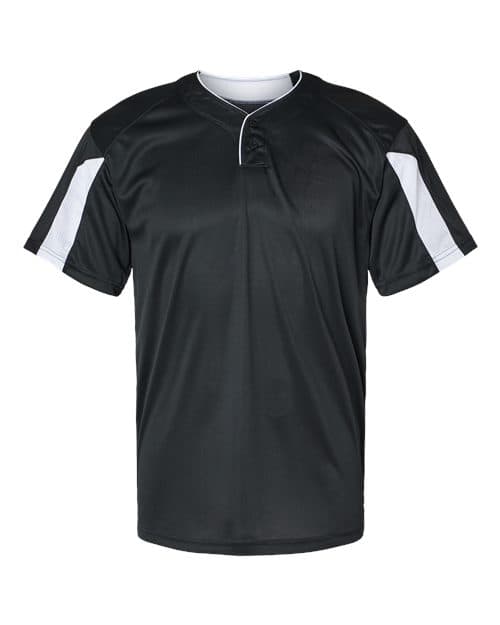 Men's Striker Placket — Black/ White