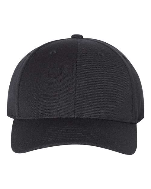 Premium Curved Bill Snapback Cap — Black