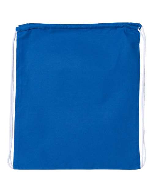 Large Economical Cotton Drawstring Bag — Royal