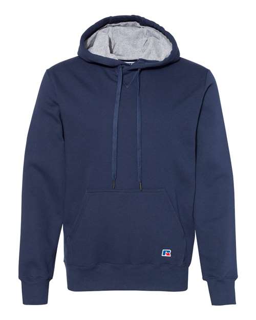 Unisex Cotton Rich Fleece Hooded Sweatshirt — Navy