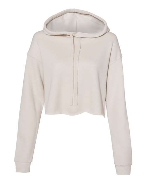 Women's Crop Hoodie Sweatshirt — Heather Dust