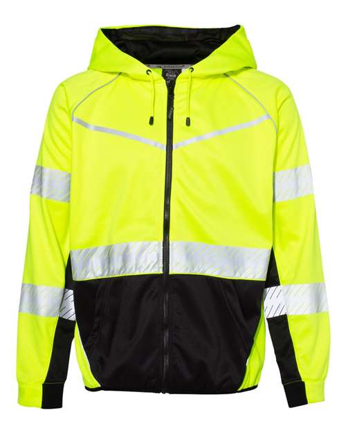 Unisex Premium Black Series® Full-Zip Hooded Sweatshirt — Lime
