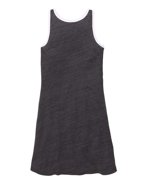 Girls' Ringer Dress — Charcoal Heather