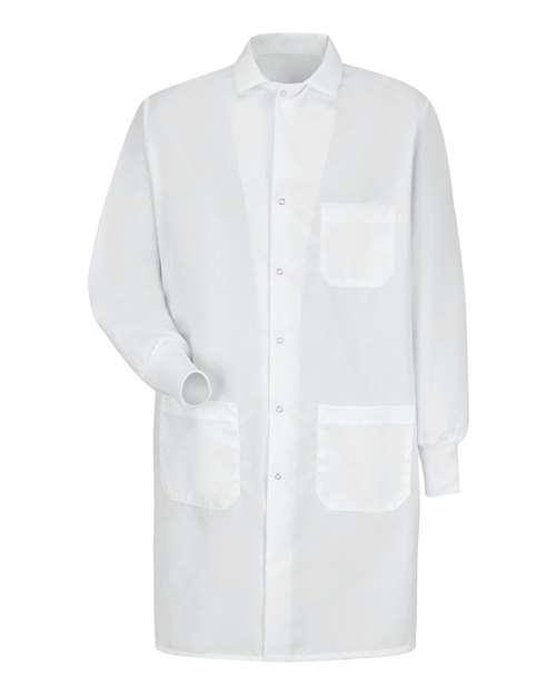 Unisex Specialized Cuffed Lab Coat — White