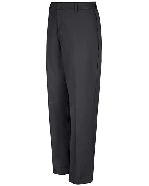 Men's Extended Sizes Elastic Insert Work Pants — Black - 36 Unhemmed