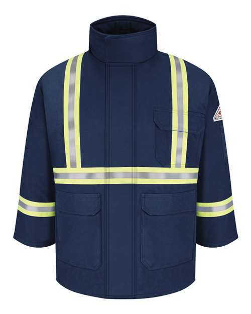 Men's Deluxe Parka With Reflective Trim - EXCEL FR® ComforTouch